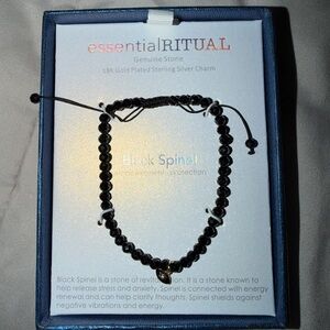 Black Spinel Beaded Bracelet